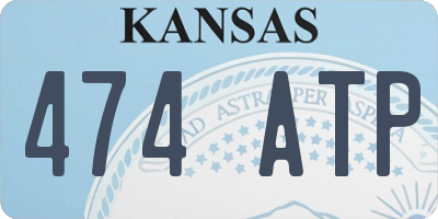KS license plate 474ATP