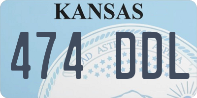 KS license plate 474DDL