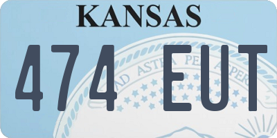 KS license plate 474EUT