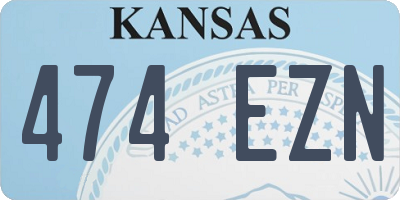 KS license plate 474EZN