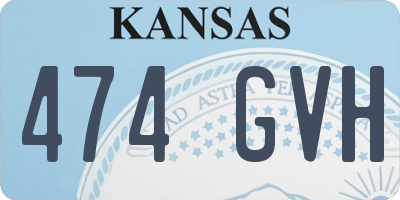 KS license plate 474GVH