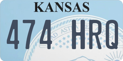 KS license plate 474HRQ