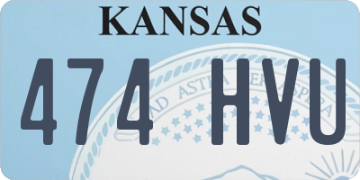KS license plate 474HVU