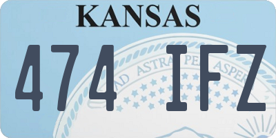 KS license plate 474IFZ
