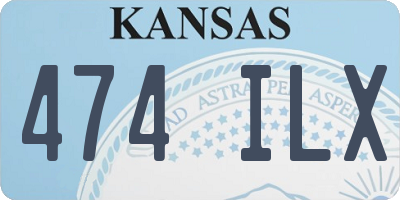 KS license plate 474ILX
