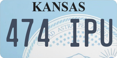 KS license plate 474IPU