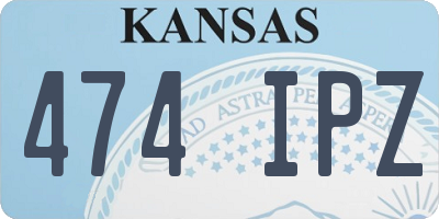 KS license plate 474IPZ