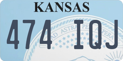 KS license plate 474IQJ