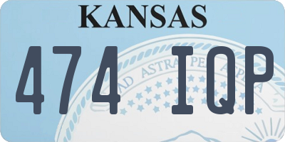 KS license plate 474IQP