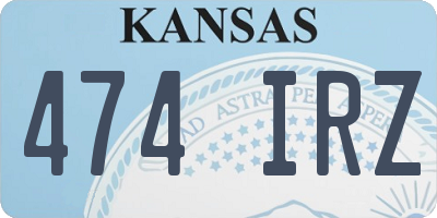KS license plate 474IRZ