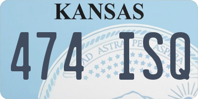 KS license plate 474ISQ