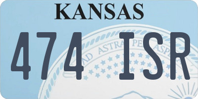 KS license plate 474ISR