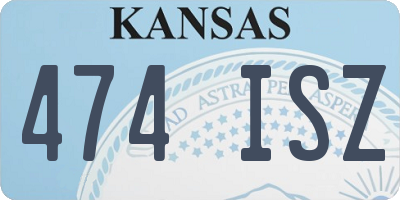 KS license plate 474ISZ