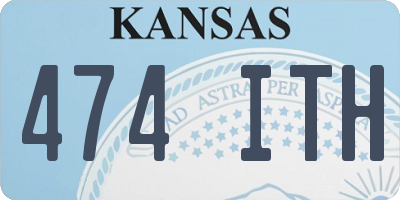 KS license plate 474ITH