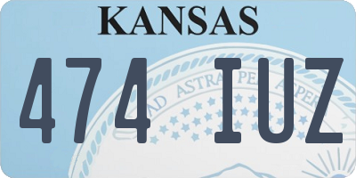 KS license plate 474IUZ