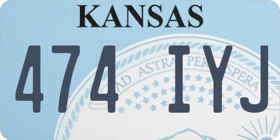 KS license plate 474IYJ