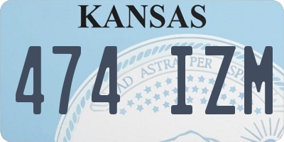 KS license plate 474IZM