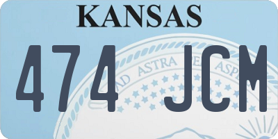 KS license plate 474JCM