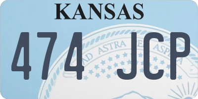 KS license plate 474JCP