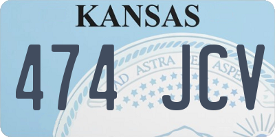 KS license plate 474JCV