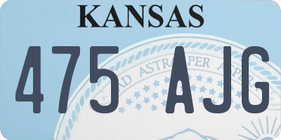 KS license plate 475AJG