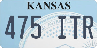 KS license plate 475ITR