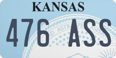 KS license plate 476ASS