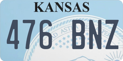 KS license plate 476BNZ