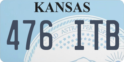 KS license plate 476ITB