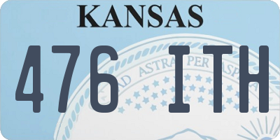 KS license plate 476ITH