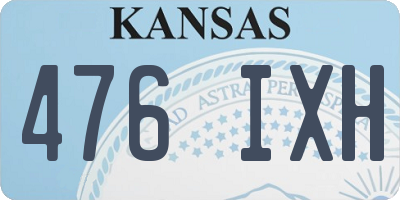 KS license plate 476IXH