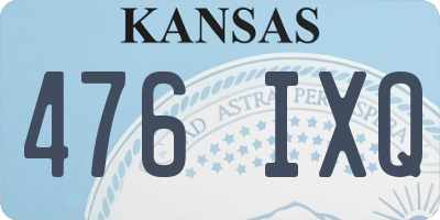 KS license plate 476IXQ