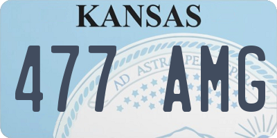 KS license plate 477AMG