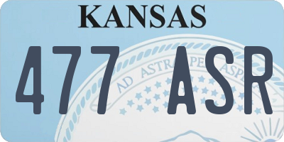 KS license plate 477ASR