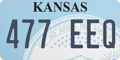 KS license plate 477EEQ