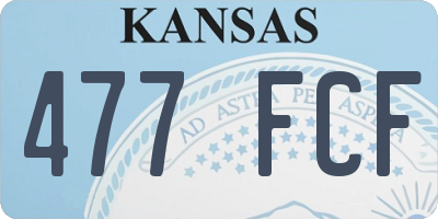 KS license plate 477FCF