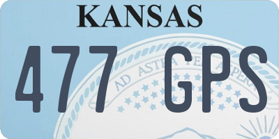 KS license plate 477GPS