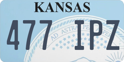KS license plate 477IPZ