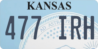 KS license plate 477IRH