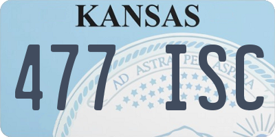 KS license plate 477ISC