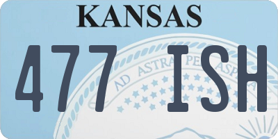 KS license plate 477ISH