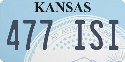 KS license plate 477ISI