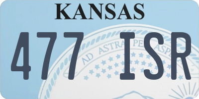KS license plate 477ISR