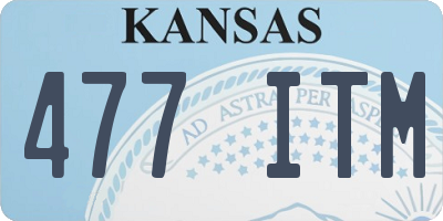 KS license plate 477ITM