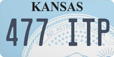 KS license plate 477ITP