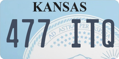 KS license plate 477ITQ