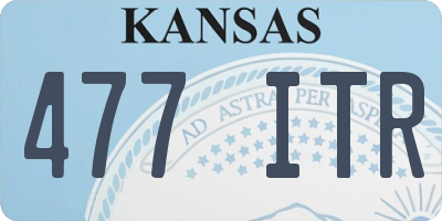 KS license plate 477ITR