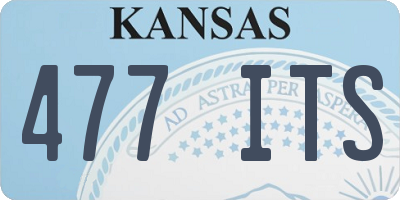 KS license plate 477ITS