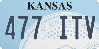 KS license plate 477ITV