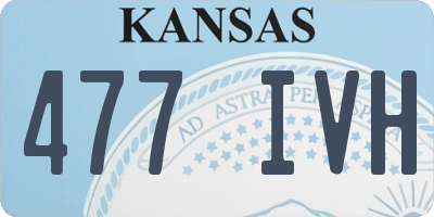 KS license plate 477IVH
